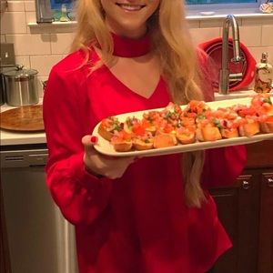 Vince Camuto Satin Choker Blouse *Worn Once*